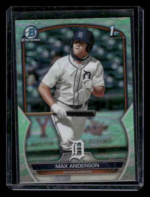 2023 Bowman Draft #BDC-144 Max Anderson 1st Bowman Lunar Glow Refractor