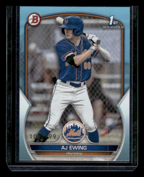 2023 Bowman Draft #BD-152 AJ Ewing 1st Bowman Sky Blue 104/499